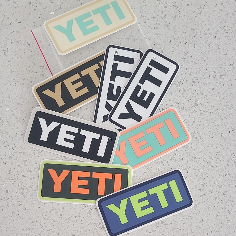 Yeti Multicolor Logo Sticker Collection